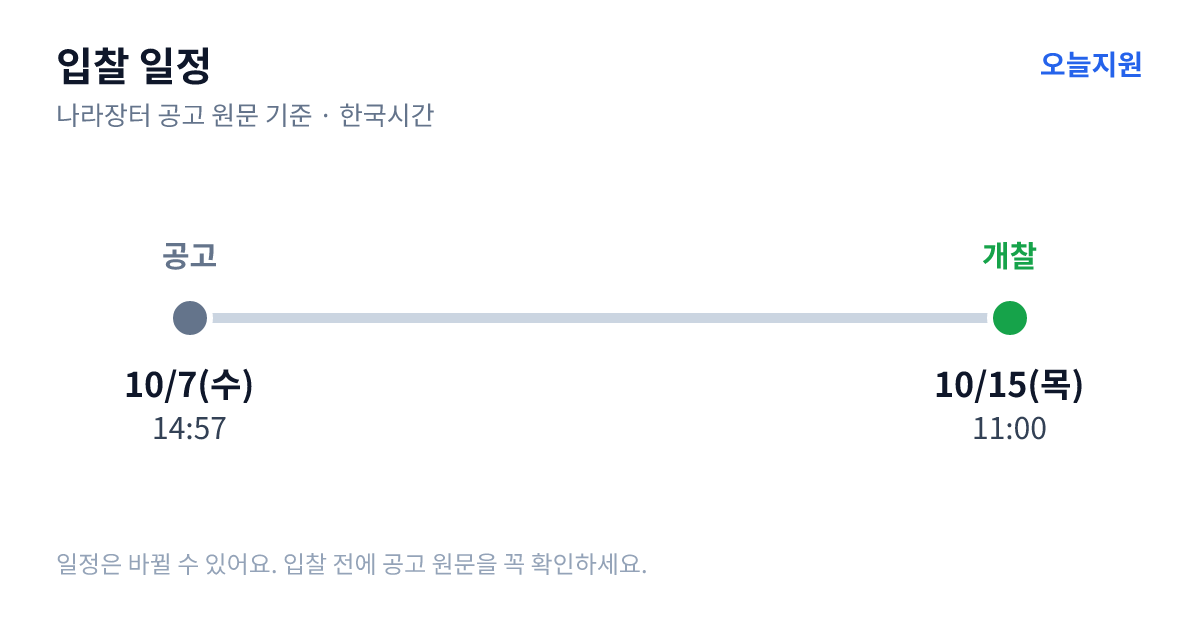 노트북컴퓨터(온디바이스 AI 개발용 고성능 장비 NT960UJH-XC94Y 2TB) 입찰 일정 — 공고 10월 7일(수) 14:57, 개찰 10월 15일(목) 11:00
