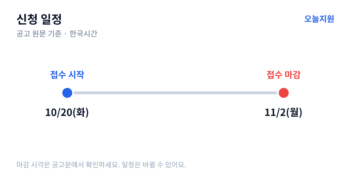 스타트업 법률지원사업 울산광역시 법률상담회 참여 기업 모집 안내 신청 일정 — 접수 시작 2026년 10월 20일(화), 접수 마감 2026년 11월 2일(월)